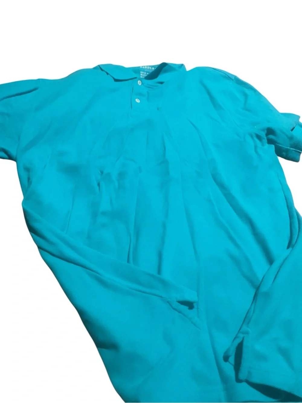 Saddlebred Men’s Turquoise Polo Shirt like new size XL